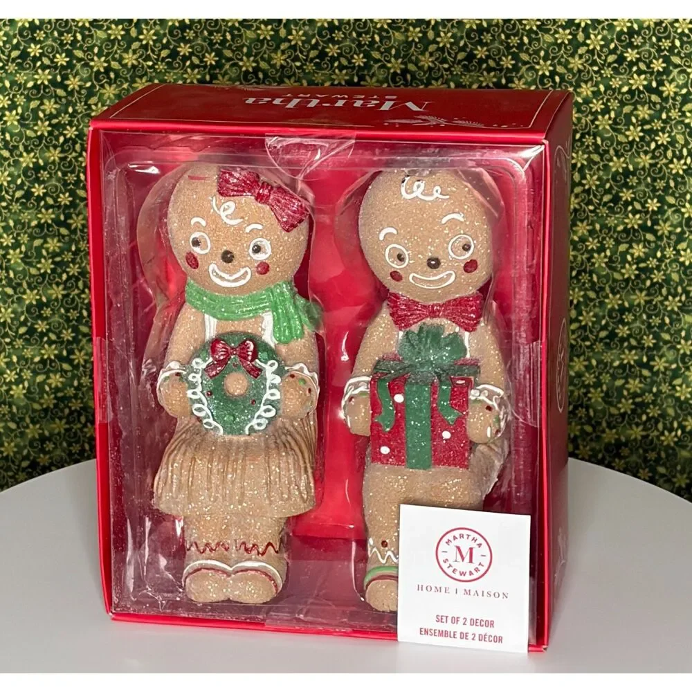 Martha Stewart Gingerbread Sitters Set of two